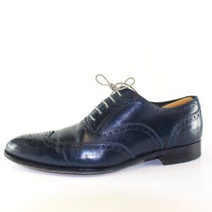 To Boot Adam Derrick Blue Leather Oxford Shoes Mens (US 10/EU 43.5)
